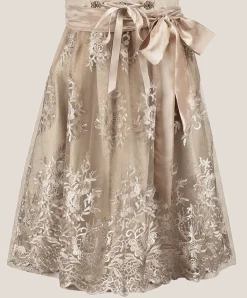 Roze Wit Creme Dirndl Jurk Oktoberfest Dames Jaquard