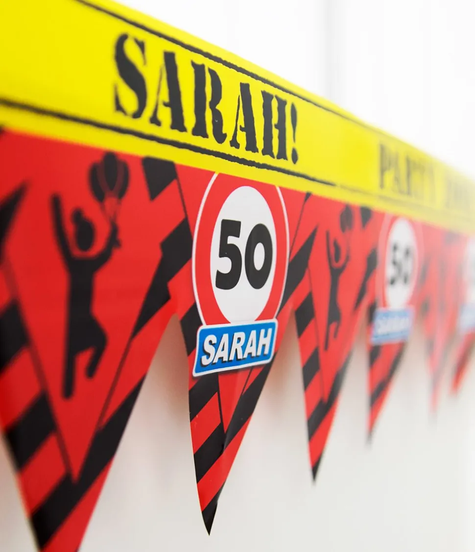 Sarah Afzetlint 50 jaar Verkeersbord 12m