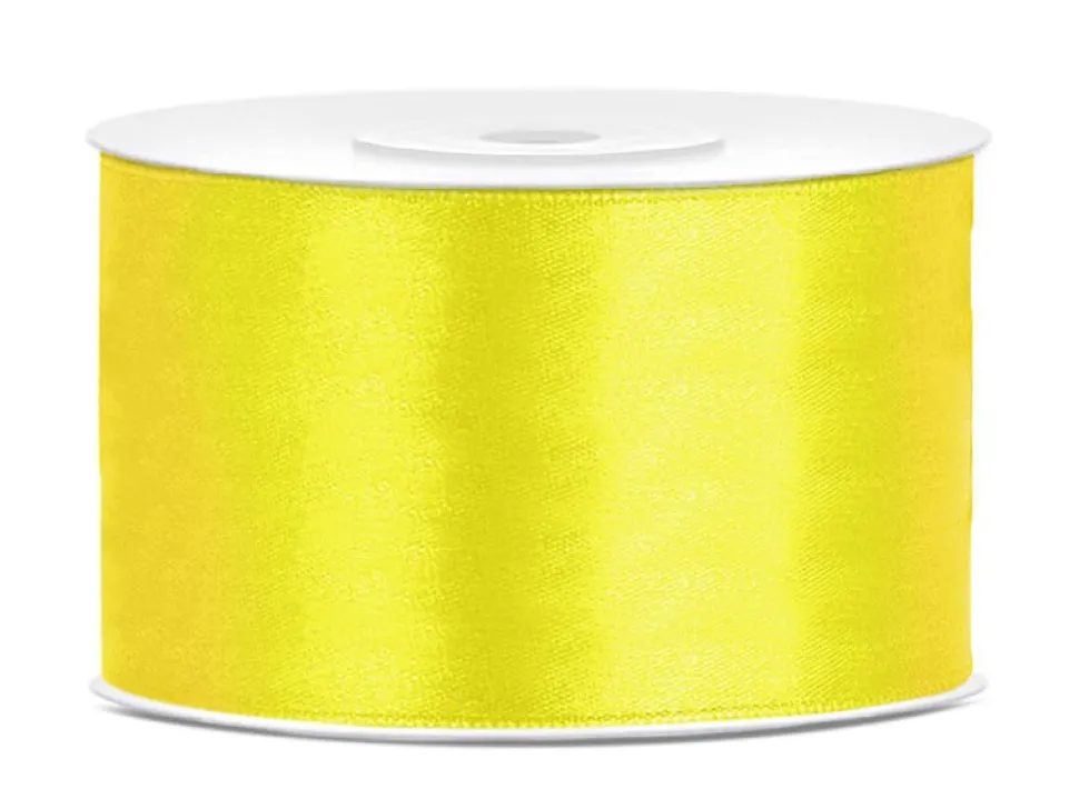 Satijn Lint Geel 38mm 25m