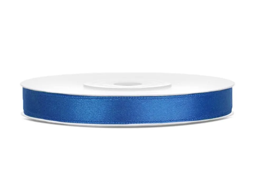 Satijn Lint Koninklijk Blauw 6mm 25m
