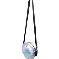 Schoudertasje Holografisch Zilver 20cm