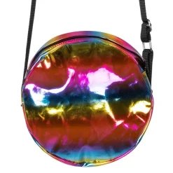Schoudertasje Holografisch Regenboog 20cm