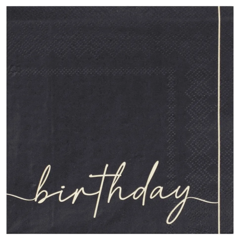 Servetten Birthday 12,5cm 16st