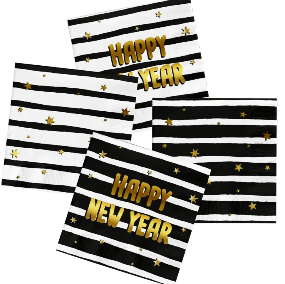 Servetten Happy New Year 33cm 20st