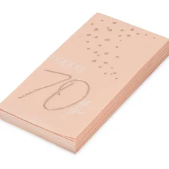 Servetten 70 Jaar Rose Goud 33cm 10st