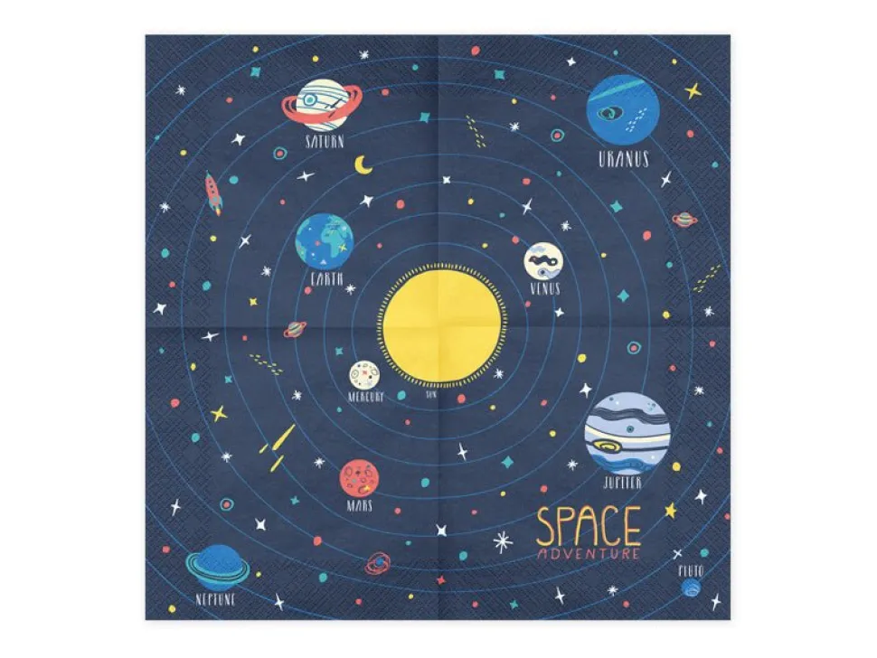 Servetten Space 33cm 20st