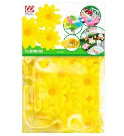 Set Van 20 Decoratieve Gele Bloemen