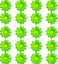 Set Van 20 Decoratieve Groene Bloemen