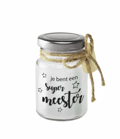 Sfeerlampje Super Meester 14cm