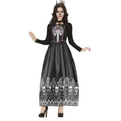Skeleten Jurk Dames zwart