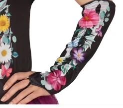 Skelet Halloween Kostuum Dames tutu bloemen