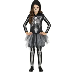 Skelet Halloween Kostuum Meisje Capuchon