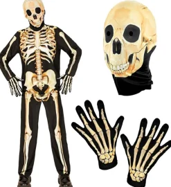 Skelet Kostuum 4 delig
