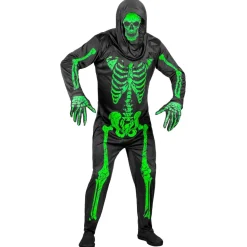Skelet Kostuum Heren Neon 3 delig