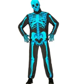 Skelet Kostuum Neon 4 delig