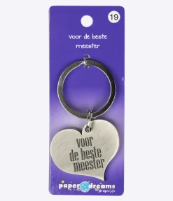 Sleutelhanger Beste Meester 10cm
