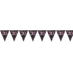Slinger 30 Jaar Happy Birthday Roze 4m