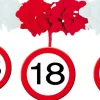 Slinger met Onderhanger 18 Jaar Verkeersbord 4m