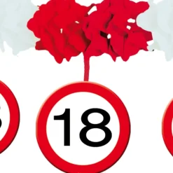 Slinger met Onderhanger 18 Jaar Verkeersbord 4m