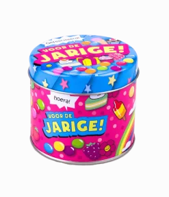 Snoepblik Jarige 9cm
