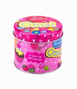 Snoepblik Oma 9cm