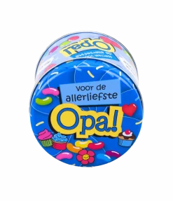 Snoepblik Opa 9cm