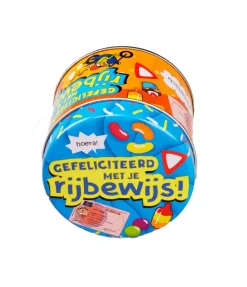 Snoepblik Rijbewijs 9cm