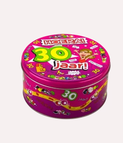 Snoeptrommel 30 Jaar Vrouw 14cm
