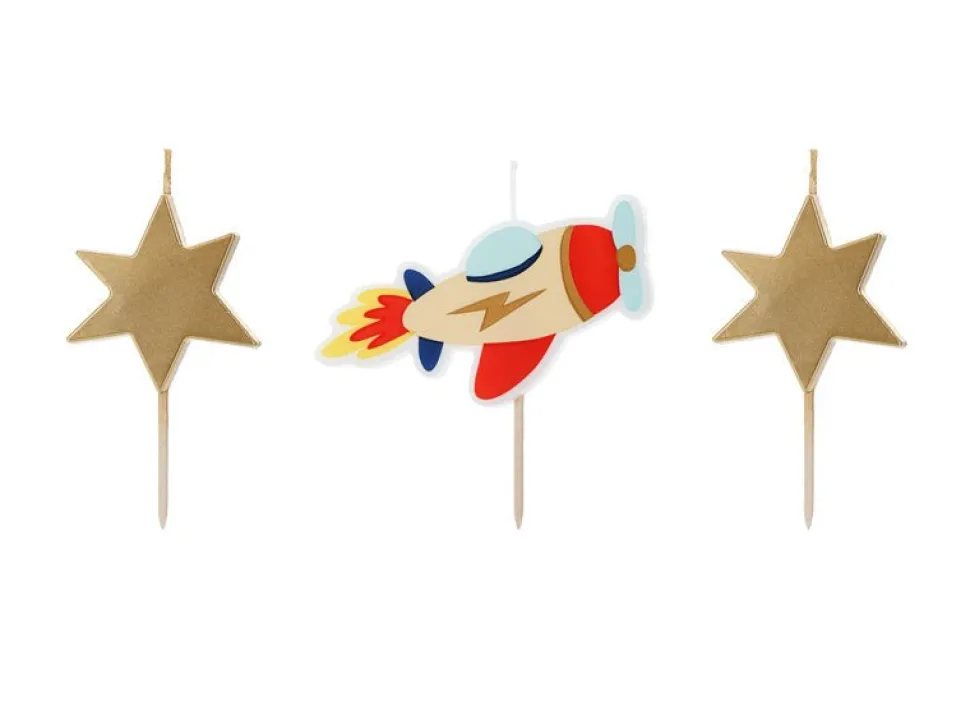 Space Kaarsen 3st