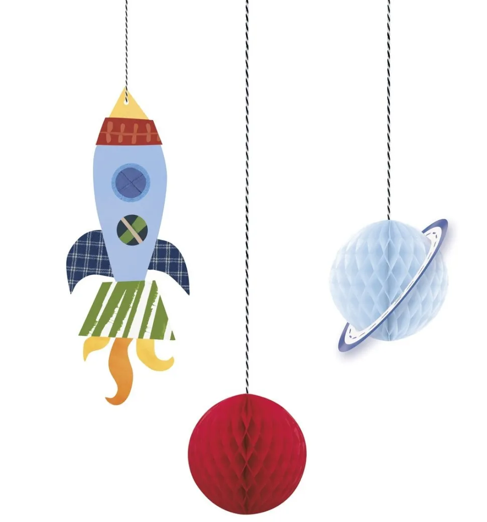 Space Party Hangdecoratie 3st