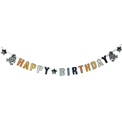 Space Party Letterslinger Happy Birthday 2,5m
