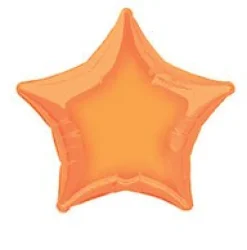 Ster Helium Ballon Oranje Leeg 50cm