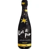 Sterren Confetti Kanon Goud Champagne Fles 32cm