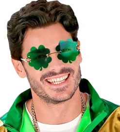 St. Patrick'S Day Bril Groen Klaver