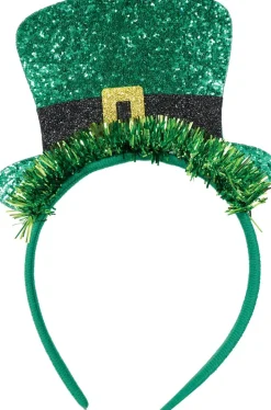 St. Patrick'S Day Haarband Met Hoed Glitter