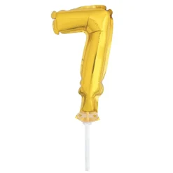 Taartopper Folie Ballon Cijfer 7 21cm