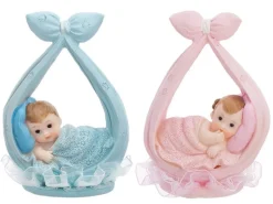 Taarttopper Baby Meisje In Sjaal 11cm