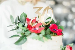 Taarttopper 30 Jaar Goud 20,5cm