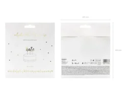 Taarttoppers Alfabet 12cm 53st