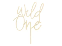 Taarttopper Wild One Hout 22cm