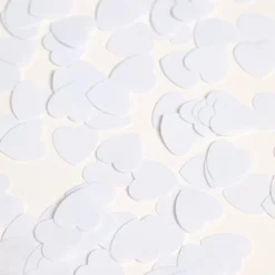 Tafelconfetti Hartjes Wit