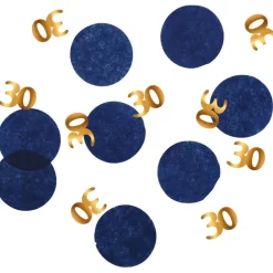 Tafelconfetti 30 Jaar Blauw 2,4cm 25gr