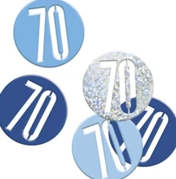 Tafelconfetti 70 Jaar Blauw 14gr