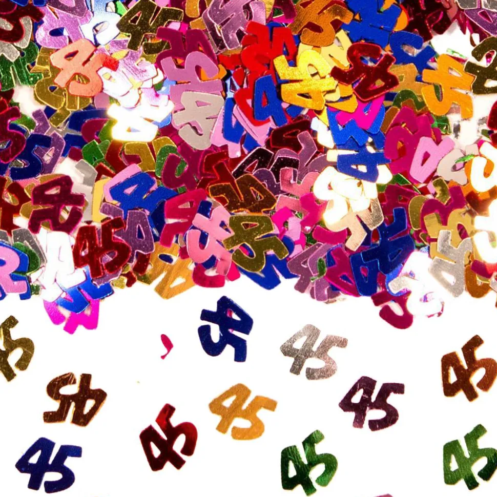 Tafelconfetti 45 Jaar 1cm 600st