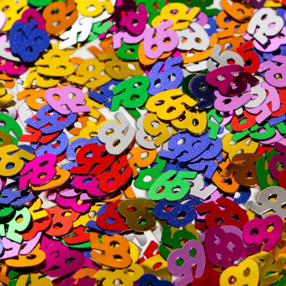 Tafelconfetti 65 Jaar Gekleurd