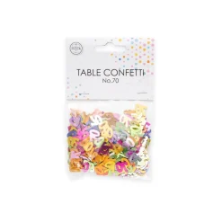 Tafelconfetti 70 Jaar Gekleurd
