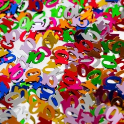 Tafelconfetti 10 Jaar Gekleurd