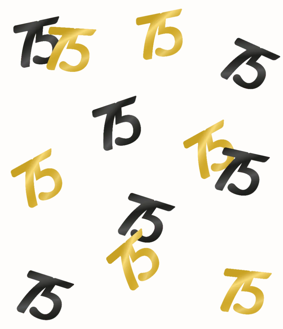 Tafelconfetti 75 Jaar 20gr