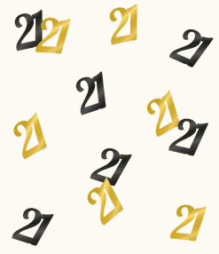Tafelconfetti 21 Jaar 20gr