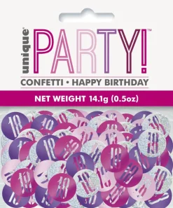 Tafelconfetti 18 Jaar Roze 14gr
